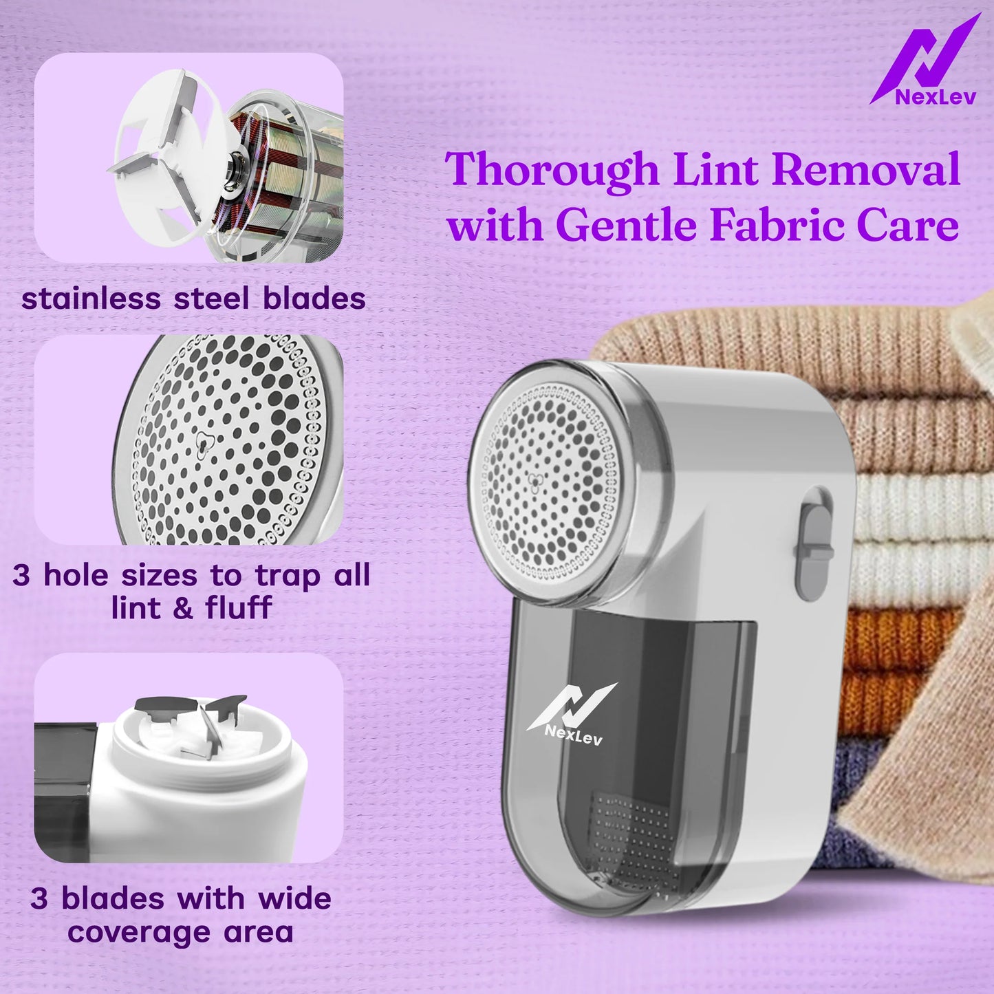 Rechargeable Lint Remover / Fabric Shaver for Clothes