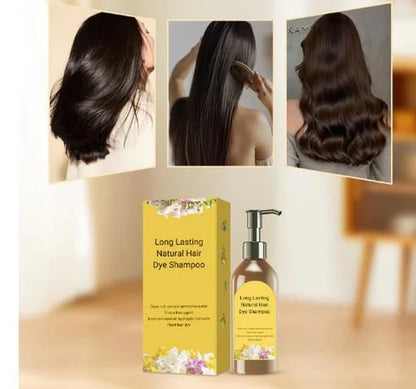 Japanese Long Lasting Natural Hair Dye Shampoo (Buy 1 Get 1 Free)